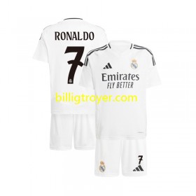 Billige Fotballdrakter Real Madrid Cristiano Ronaldo 7 Barn Hjemmedraktsett 2024/25 Kortermet